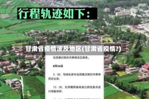 甘肃省疫情波及地区(甘肃省疫情?)