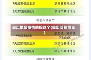 突出地区疫情防控这个(突出防控重点)