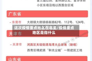 这次疫情重点地区在哪里/疫情重点地区是指什么