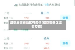 成都局哪些地区有疫情(成都哪些区域有疫情)
