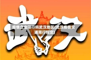 疫情企业限行吗武汉地区(武汉疫情交通限行规定)