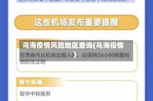 乌海疫情风险地区查询(乌海役情)