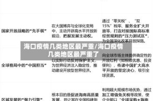 海口疫情几类地区最严重/海口疫情几类地区最严重了