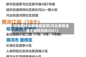 河北是什么疫情地区啊(河北疫情是属于哪种风险2021)