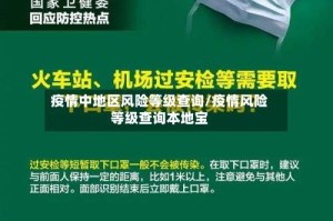 疫情中地区风险等级查询/疫情风险等级查询本地宝