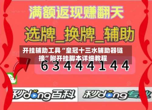 开挂辅助工具“皇冠十三水辅助器链接”附开挂脚本详细教程-第2张图片