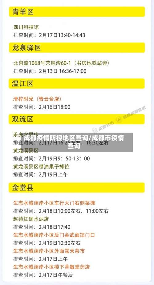 成都疫情防控地区查询/成都市疫情查询-第1张图片