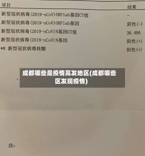 成都哪些是疫情高发地区(成都哪些区发现疫情)-第1张图片