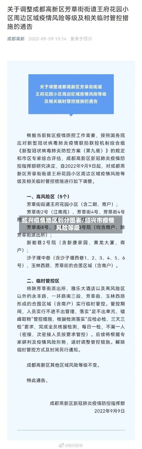 绍兴疫情地区划分图表/绍兴市疫情风险等级-第1张图片