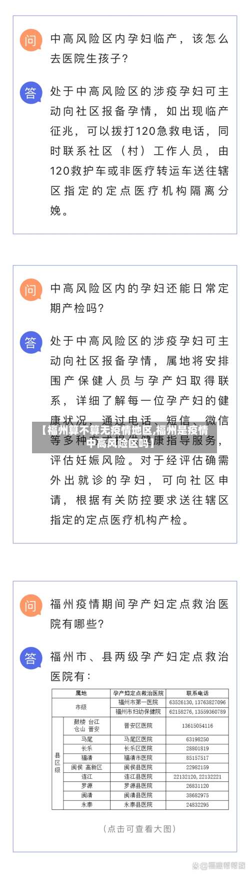 【福州算不算无疫情地区,福州是疫情中高风险区吗】-第1张图片