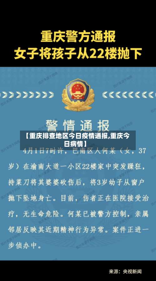 【重庆排查地区今日疫情通报,重庆今日病情】-第1张图片