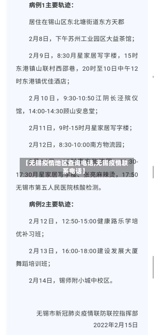 【无锡疫情地区查询电话,无锡疫情联系电话】-第2张图片