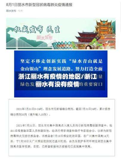 浙江丽水有疫情的地区/浙江丽水有没有疫情-第1张图片