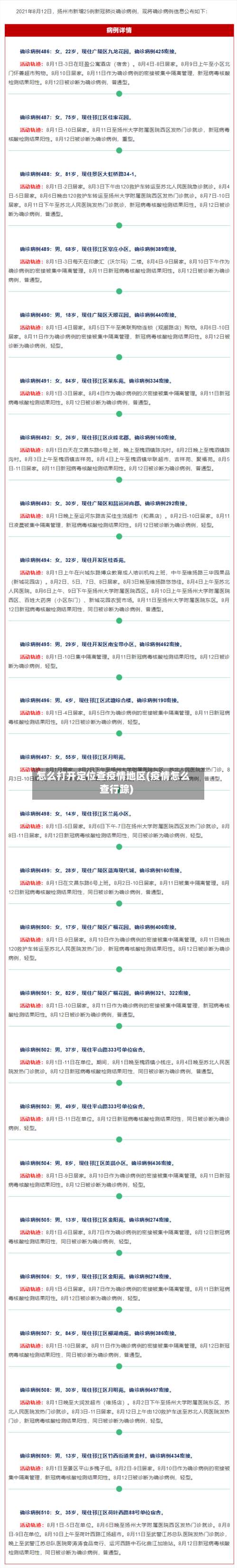 怎么打开定位查疫情地区(疫情怎么查行踪)-第1张图片