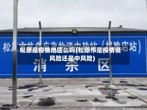 松原是疫情地区么吗(松原市是疫情低风险还是中风险)-第1张图片