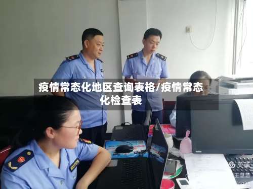 疫情常态化地区查询表格/疫情常态化检查表-第1张图片