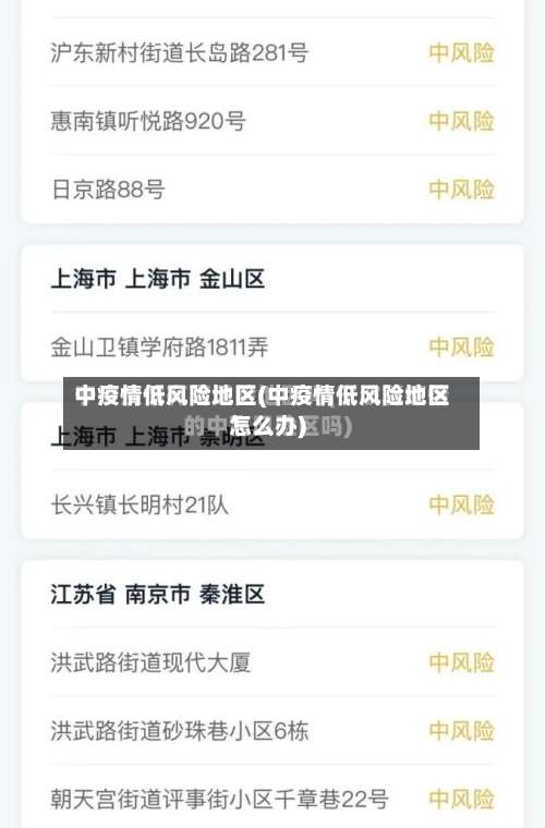 中疫情低风险地区(中疫情低风险地区怎么办)-第3张图片
