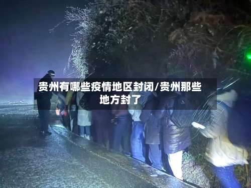 贵州有哪些疫情地区封闭/贵州那些地方封了-第2张图片