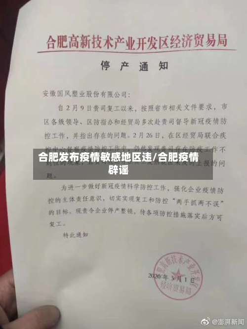 合肥发布疫情敏感地区违/合肥疫情辟谣-第2张图片